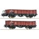 2-piece set: Open freight wagons, PKP, HO, Roco 6600150