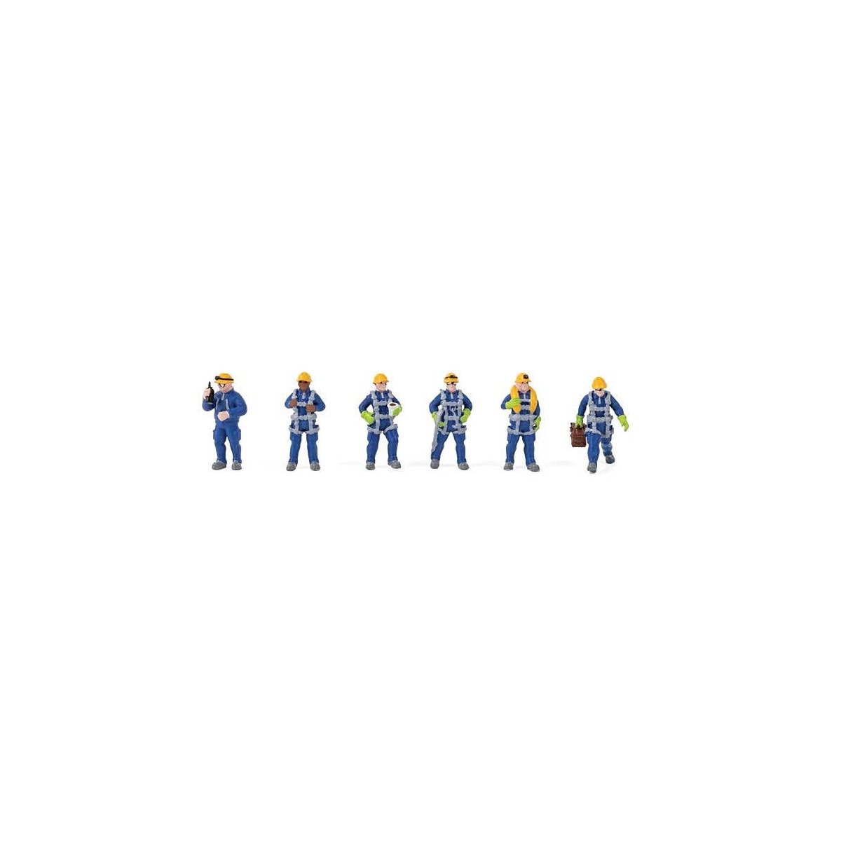 Wind Turbine Technicians -- pkg(6), HO, Walthers SceneMaster 6209