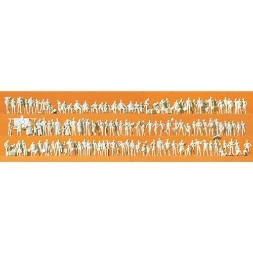 Travelers, Passerby and Groups of People Unpainted Set, N, Preiser Kg 79006