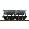 2 piece set: Side tipping wagons, HOe, Roco 34600