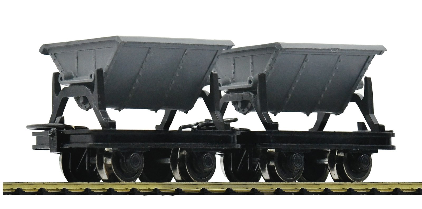 2 piece set: Side tipping wagons, HOe, Roco 34600