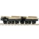 2 piece set: Flatbed wagons, HOe, Roco 34607