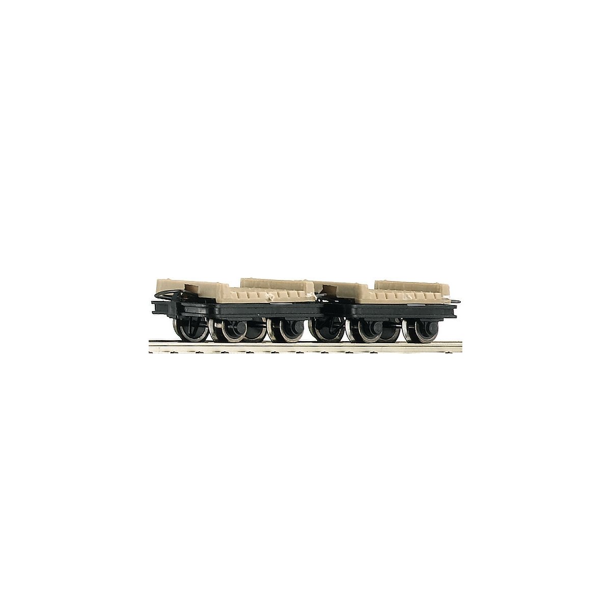 2 piece set: Flatbed wagons, HOe, Roco 34607