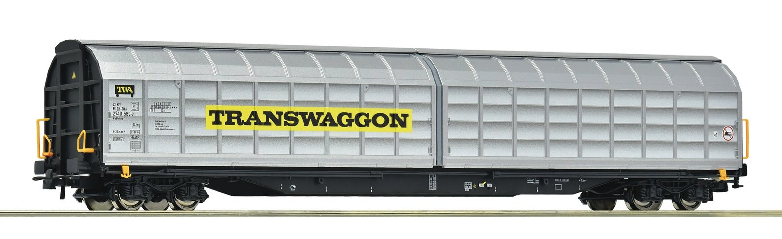 Sliding wall wagon, Transwaggon, HO, Roco 6600166