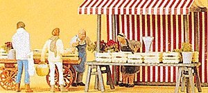 Vendors -- Food Vendors/Cart, HO, Preiser Kg 10053