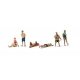 Beach Goers - Scenic Accents(R) -- pkg(4), HO, Woodland Scenics 1962