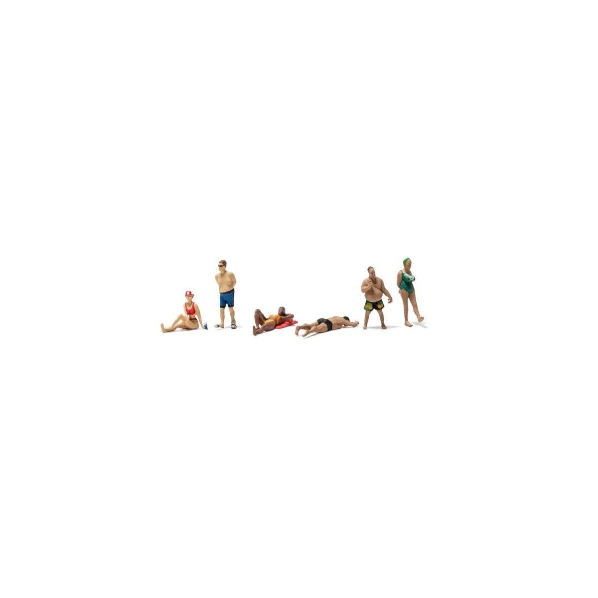 Beach Goers - Scenic Accents(R) -- pkg(4), HO, Woodland Scenics 1962