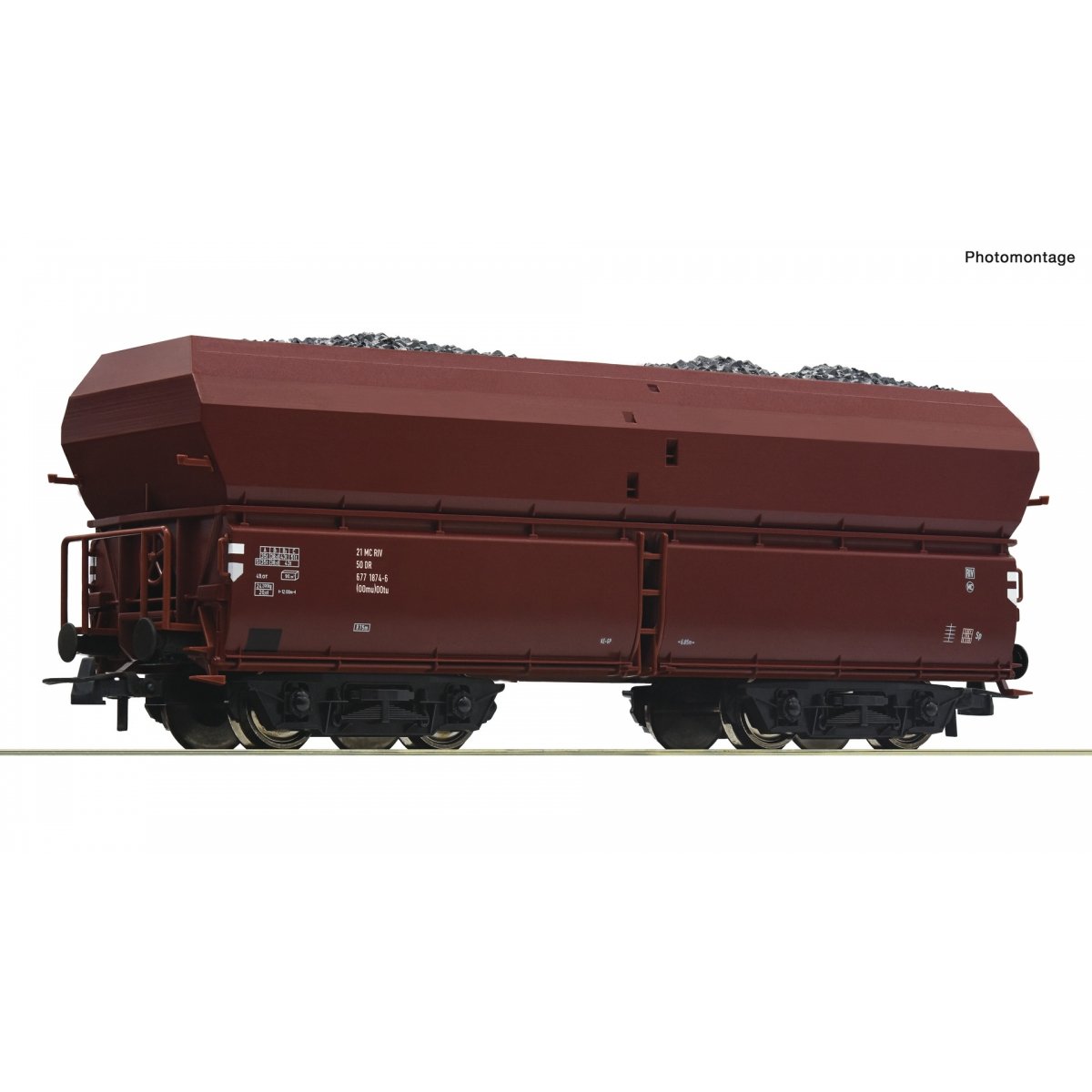 Self unloading hopper wagon, DR, HO, Roco 56333
