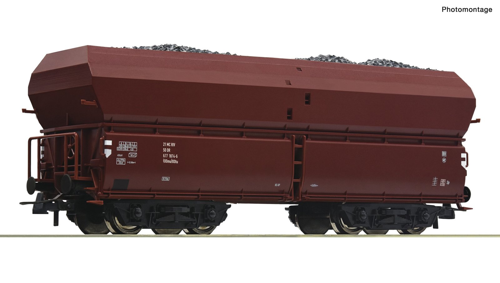 Self unloading hopper wagon, DR, HO, Roco 56333