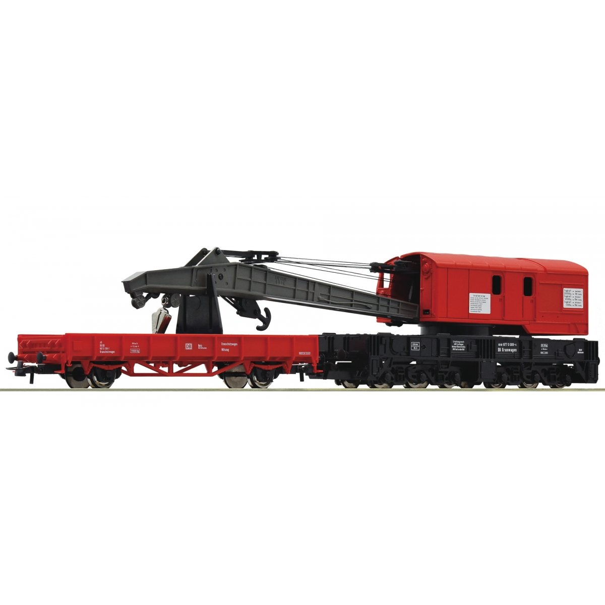 Crane wagon and barrier wagon, DB AG, HO, Roco 56240