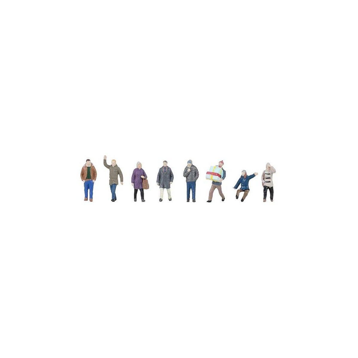 Winter Passers-By -- pkg(8), HO, Faller Gmbh 151711