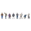 Winter Passers-By -- pkg(8), HO, Faller Gmbh 151711