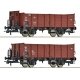 2 piece set: Open goods wagons, DB, HO, Roco 6600267
