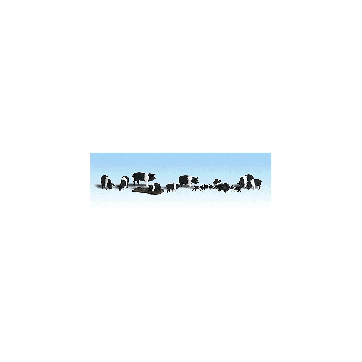 Hampshire Pigs - Scenic Accents(R) -- pkg(12), HO, Woodland Scenics 1864