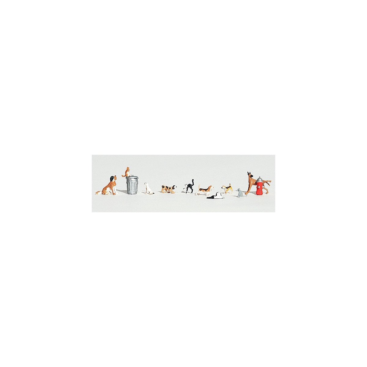 Scenic Accents(R) Animals -- Dogs & Cats pkg(11), HO, Woodland Scenics 1841
