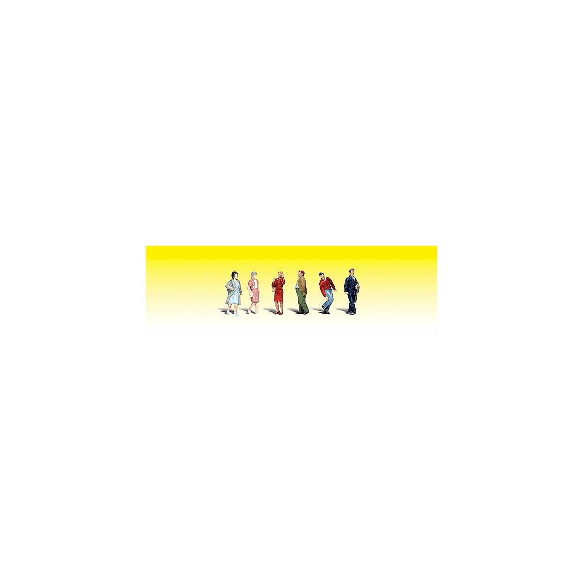 Scenic Accents - Pedestrian -- People Walking, pkg(5), N, Woodland Scenics 2210