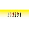 Scenic Accents - Pedestrian -- People Walking, pkg(5), N, Woodland Scenics 2210