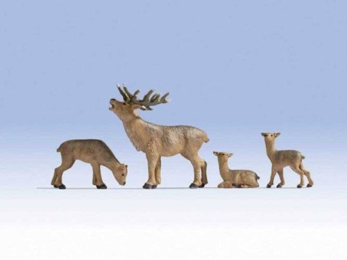 Deer -- Buck, Doe, 2 Fawns, O, Noch Gmbh & Co 17902