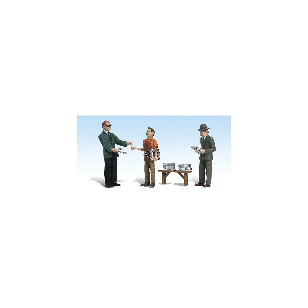 Scenic Accents(R) Figures -- Ned′s Newsstand, G, Woodland Scenics 2559