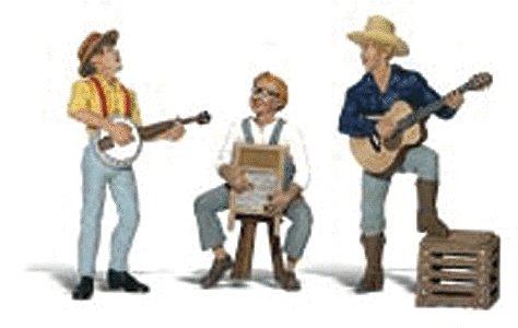 Scenic Accents(R) Figures -- Pickin` and Grinnin`, G, Woodland Scenics 2546
