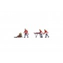Emergency Workers -- Firemen (orange), HO, Noch Gmbh & Co 15080