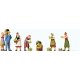 Grape Harvest -- pkg(7), HO, Preiser Kg 10608