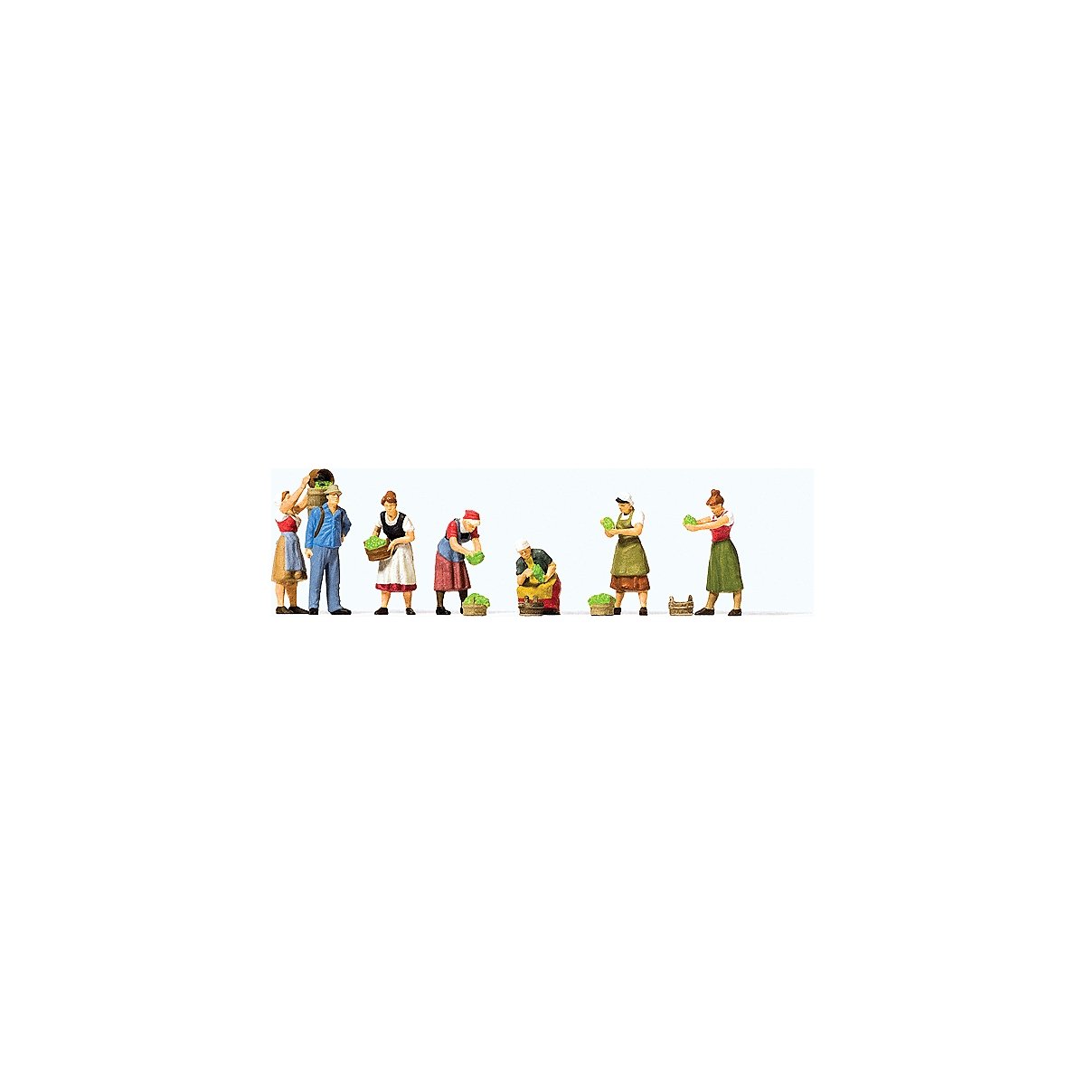 Grape Harvest -- pkg(7), HO, Preiser Kg 10608