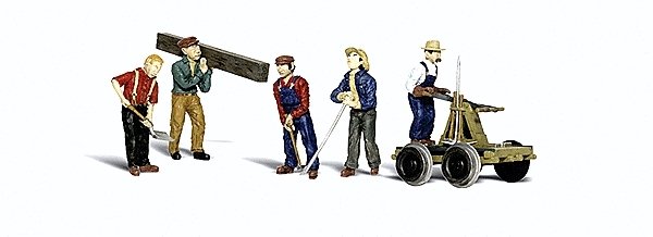 Scenic Accents(R) -- Rail Workers pkg(5), O, Woodland Scenics 2747