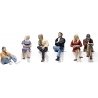 Scenic Accents(R) Figures -- People Sitting pkg(6), O, Woodland Scenics 2759