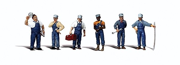 Scenic Accents(R) -- Train Mechanics pkg(6), O, Woodland Scenics 2721