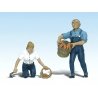 Scenic Accents(R) Figures -- Gus & Gertie Gardener, G, Woodland Scenics 2541