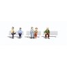 Scenic Accents(R) Figures -- Seated Passengers pkg(5), O, Woodland Scenics 2731