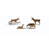 Scenic Accents(R) -- White-Tail Deer pkg(6), O, Woodland Scenics 2738