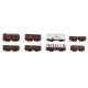 Goods wagons -- Güterwagen -- DRG - 8 piece set - HO - Roco 44003