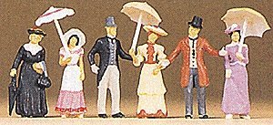 1900s Figures -- Passers-By pkg(6), HO, Preiser Kg 12139