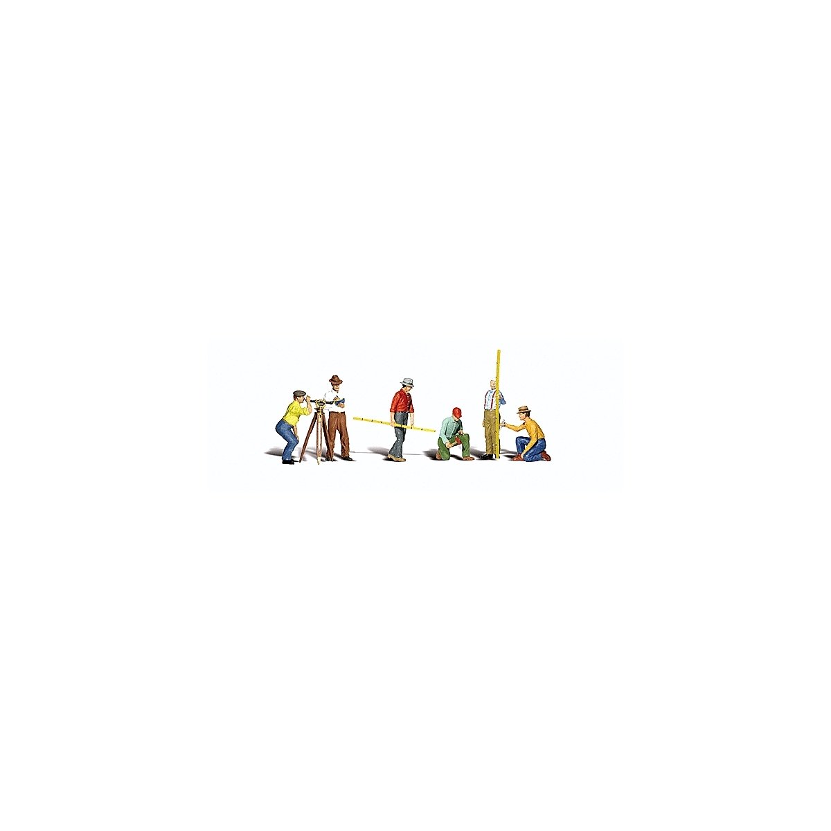 Scenic Accents(R) Figures -- Surveyors pkg(6), O, Woodland Scenics 2741