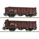 2 piece set: Open goods wagons, ÖBB, HO, Roco 6600123