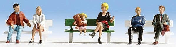 Seated People -- Set 1 pkg(6), N, Noch Gmbh & Co 36530