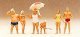 Recreation & Sports -- Family At The Beach, HO, Preiser Kg 10283