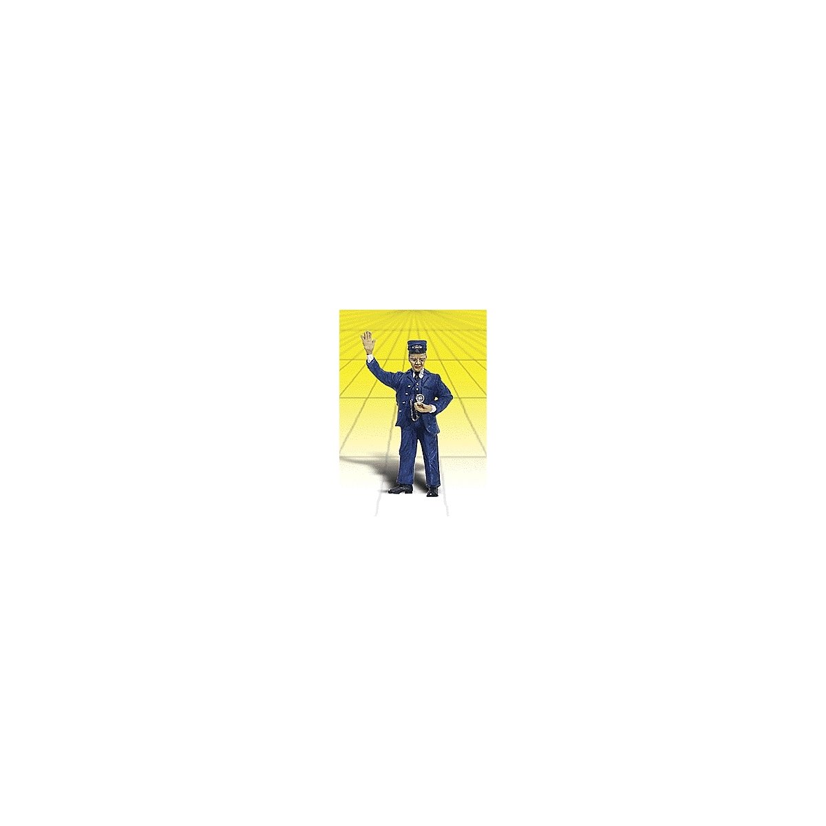 Scenic Accents(R) Figures -- Conductor w/Watch, G, Woodland Scenics 2528