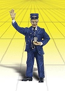 Scenic Accents(R) Figures -- Conductor w/Watch, G, Woodland Scenics 2528