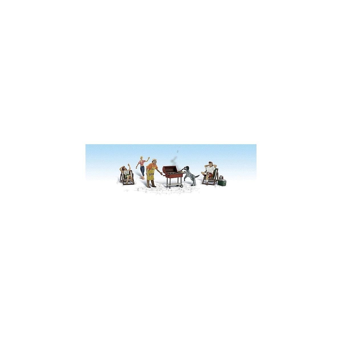 Backyard Barbeque - Scenic Accents(R) -- pkg(5), HO, Woodland Scenics 1929