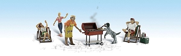 Backyard Barbeque - Scenic Accents(R) -- pkg(5), HO, Woodland Scenics 1929