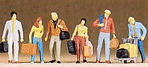Passengers -- Standing, HO, Preiser Kg 10115