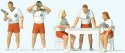Lifeguards/Water Rescue Service -- pkg(5), HO, Preiser Kg 10691