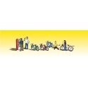 Scenic Accents(R) Figures -- Bicycle Buddies pkg(4), N, Woodland Scenics 2194