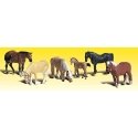 Farm Horses - Scenic Accents(R) -- pkg(6), N, Woodland Scenics 2141