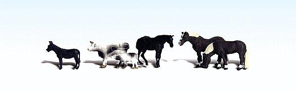Farm Animals - Scenic Accents(R) -- pkg(6), HO, Woodland Scenics 1888