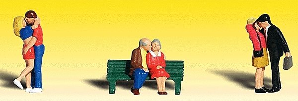 Scenic Accents(R) Figures -- Lovers pkg(6), N, Woodland Scenics 2133