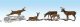Scenic Accents(R) Animals -- White-Tail Deer pkg(6), HO, Woodland Scenics 1884